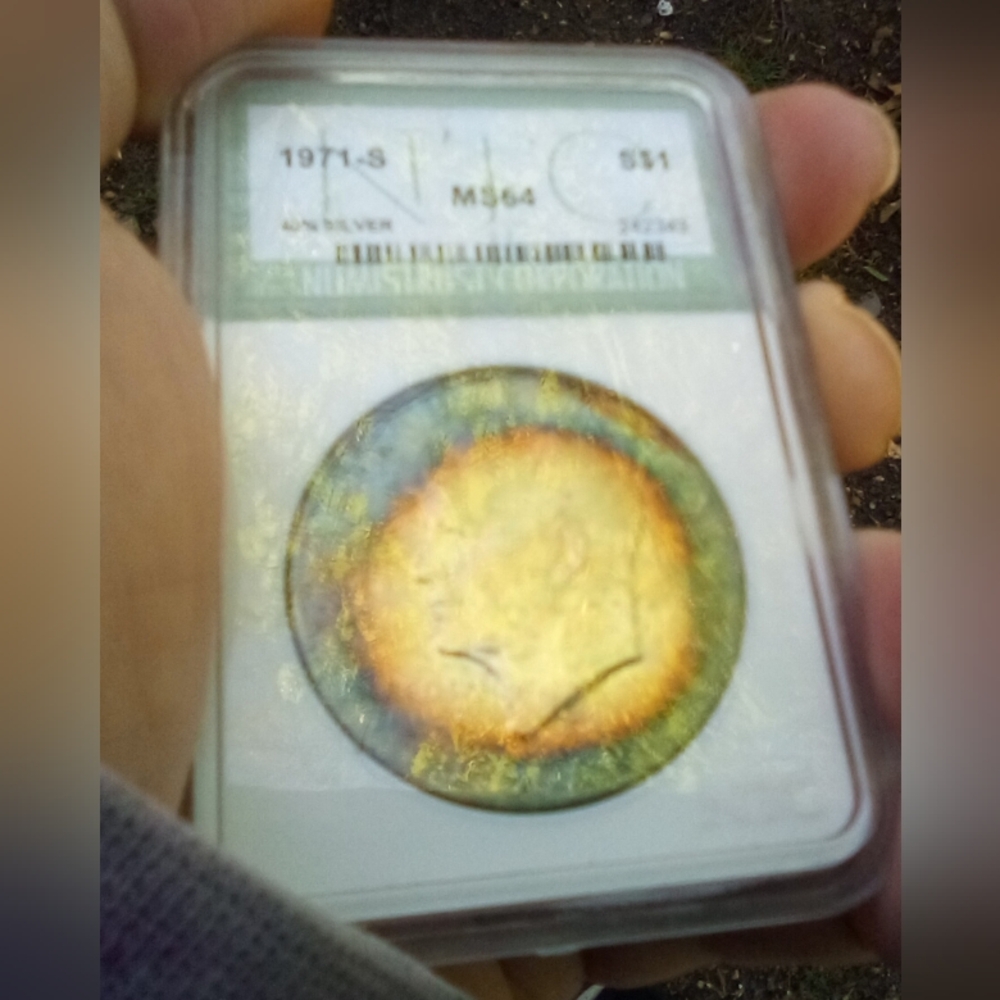 Toned Eisenhower Dollar Coin
